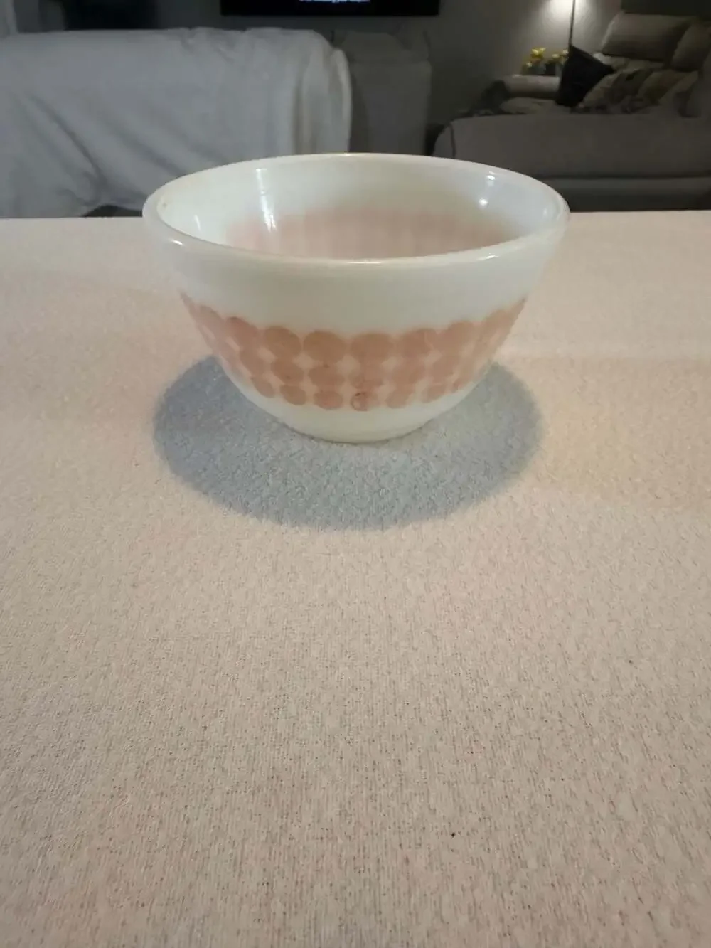 Vintage Pyrex Orange Polka Dot 1.5 Pint Mixing Bowl #401